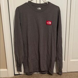 The North Face Men's Grey Long Sleeve Tee